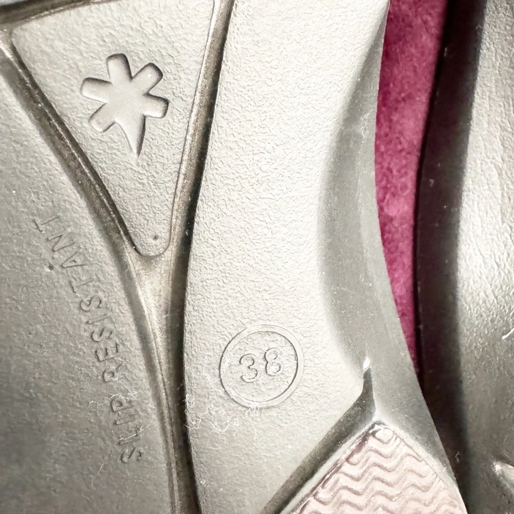 DANSKO BURGUNDY EMILY SUEDE CLOGS MULE SZ 38/8 - Picture 11 of 12